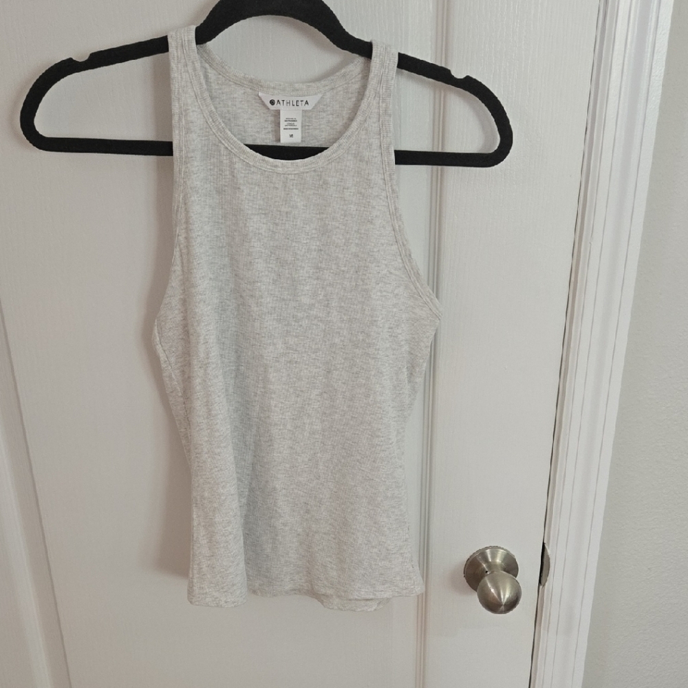 Athleta Gray Fitted Tank Top